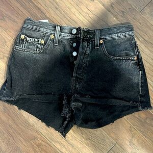 Levi’s 501 Cutoff Shorts Black Dip-Dye